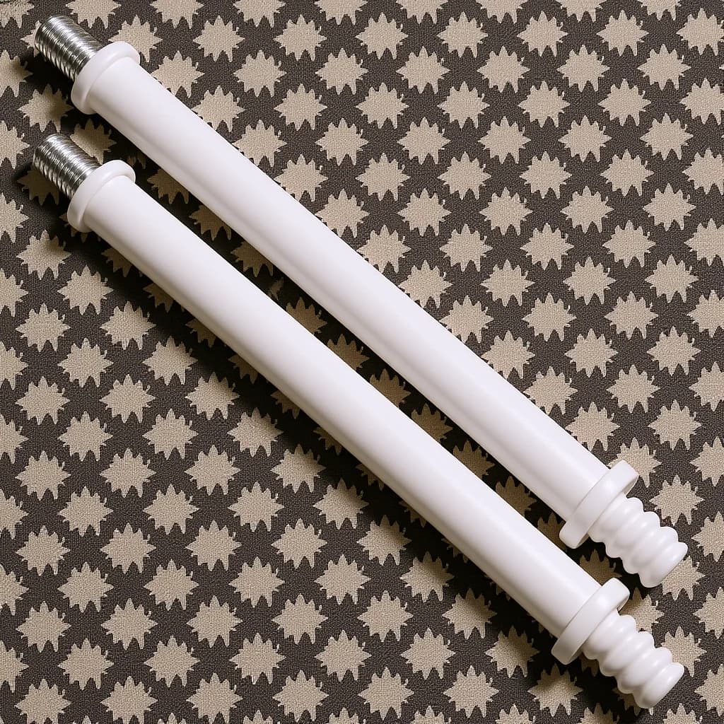 Connettore per asta da 2 pezzi, maniglia di ricambio robusta per strumento leggero per la pulizia del bagno, connettore per asta per spazzola WC
