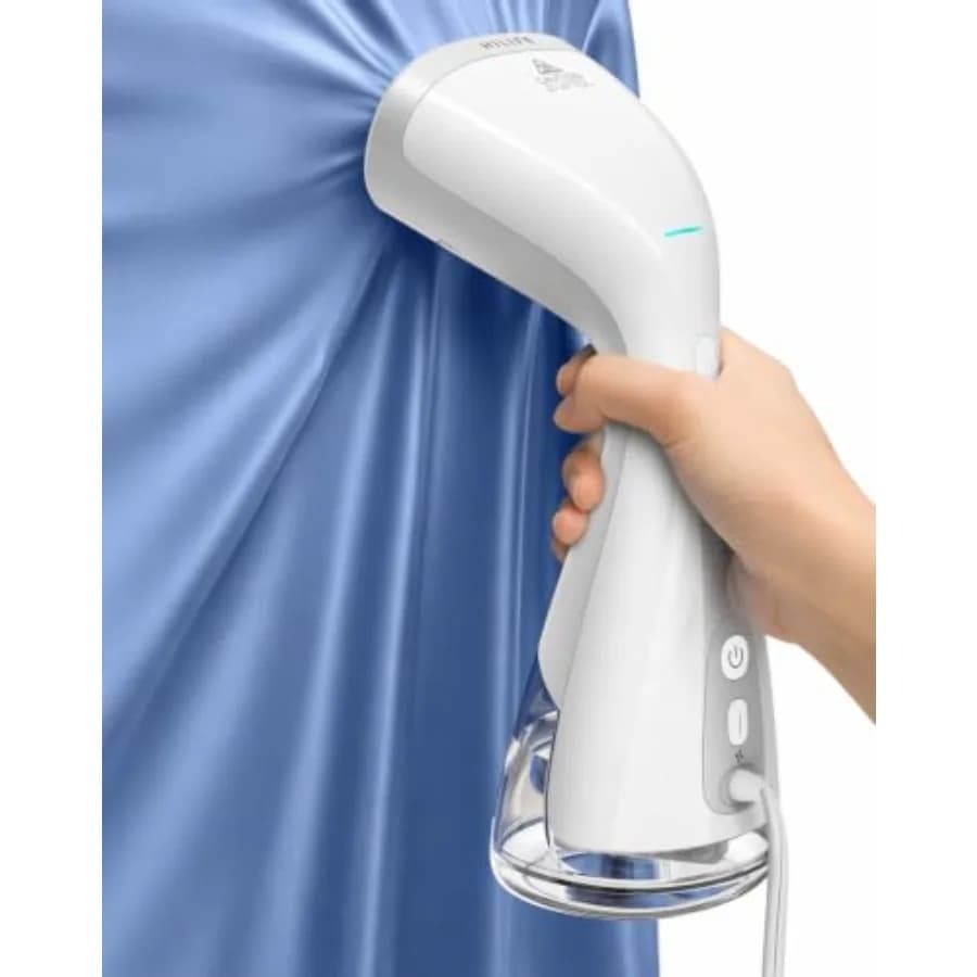 Handheld Steamer for Clothes Use, Stainless Steel Body, White Color, 3600Pa High-pressure Steam with Touch-control Operation