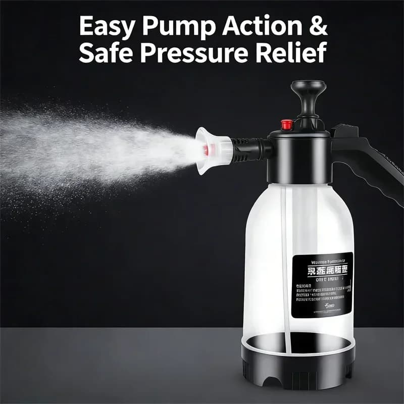 NEW Snail sprayer 2L Manual with Ugello, Pneumatic Snail Cannon, Bottle Washing Spray Auto and Cleaning Window