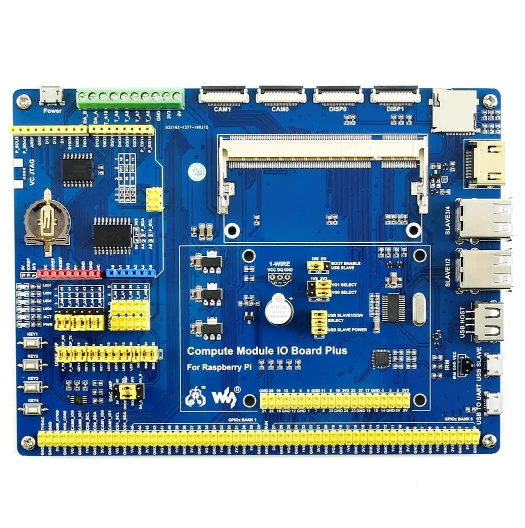 Waveshare Raspberry Pi Compute Module 3+ Kit di sviluppo Tipo B CM3+ 8 GB 16 GB 32 GB Opzionale con LCD da 7 pollici (C)