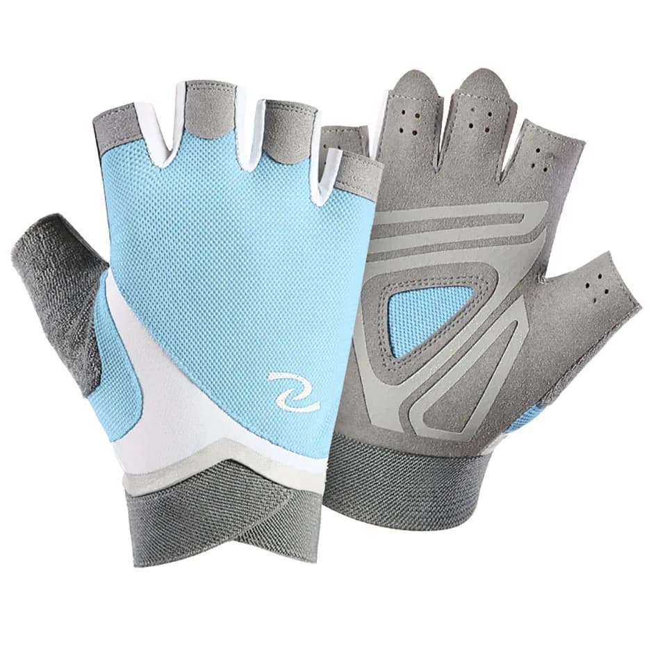 GOBYGO 1 pair of half finger gloves for weight lifting Fitness palm for bicycle training gloves with breathable handlebars