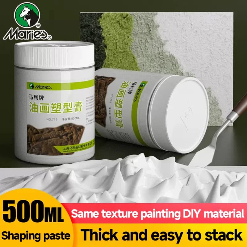 Oil Painting Shaping Paste Acrylic Texture Modeling Paste Coating Easy to Stack Fast Dry No Cracking Art Painting Base Material