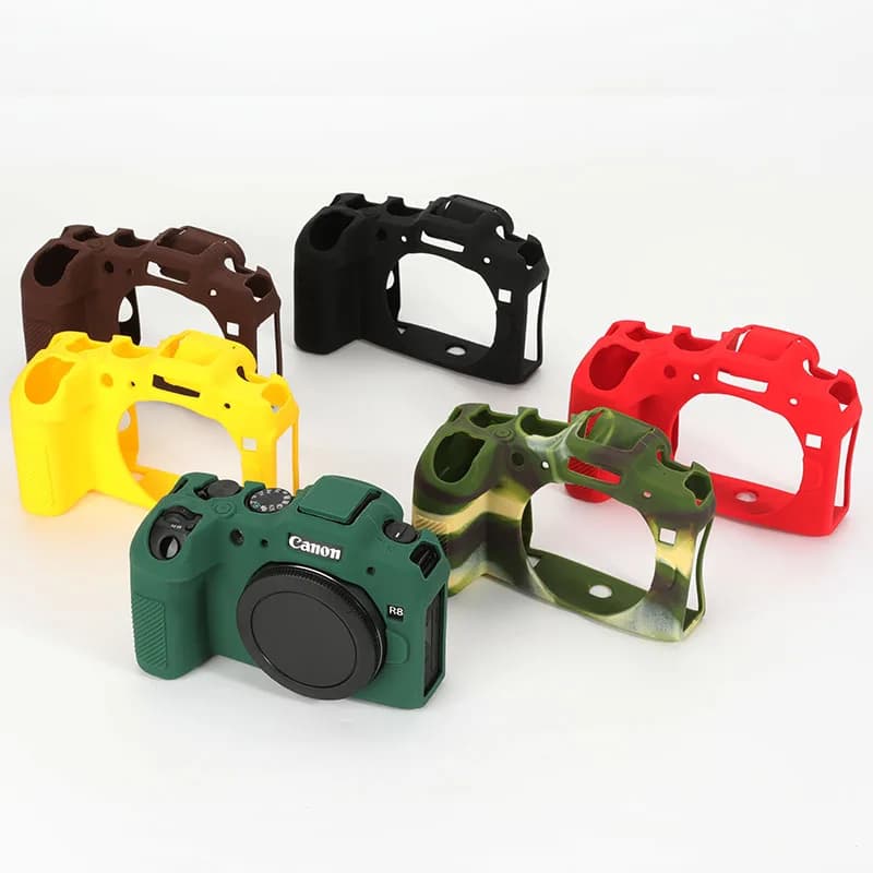 Per Canon Eos R8 Custodia protettiva liscia per fotocamera in silicone morbido Custodia digitale in silicone confortevole per fotocamera EosR8