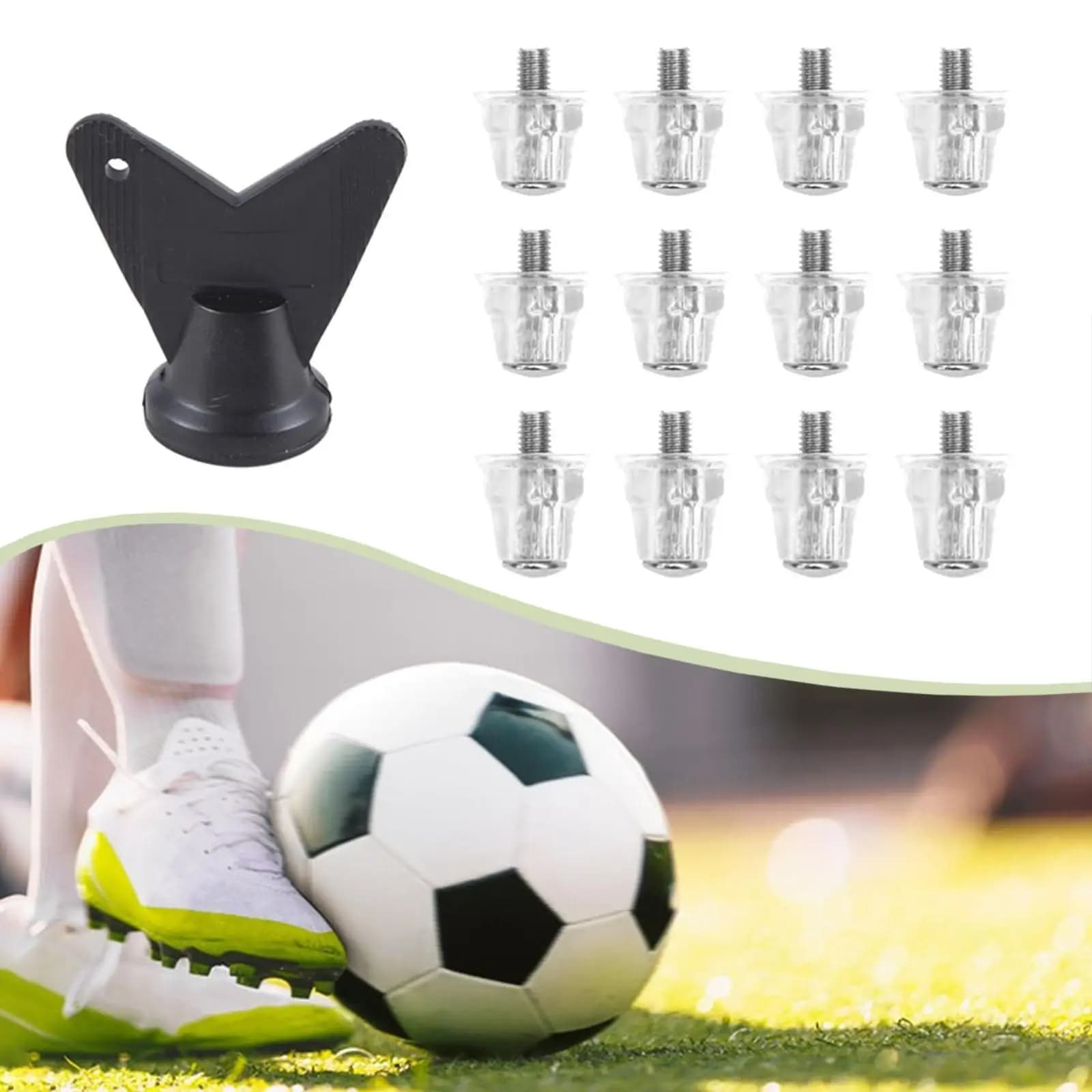 Scarpe Sportive Durevoli con Tacchetti per Terreni Duri, Sostituzione Tacchetti da Calcio per Competizioni, Allenamento e Atletica