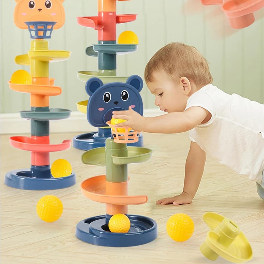 Game Sensory Mountains for Children 36+ Months, Track with Sliding Balls, Educational Game for First Childhood