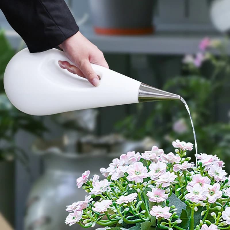 Long Spout Watering Can for Indoor Plants Small Handheld Watering Pot with Stainless Steel Nozzle Mini Watering Vessel