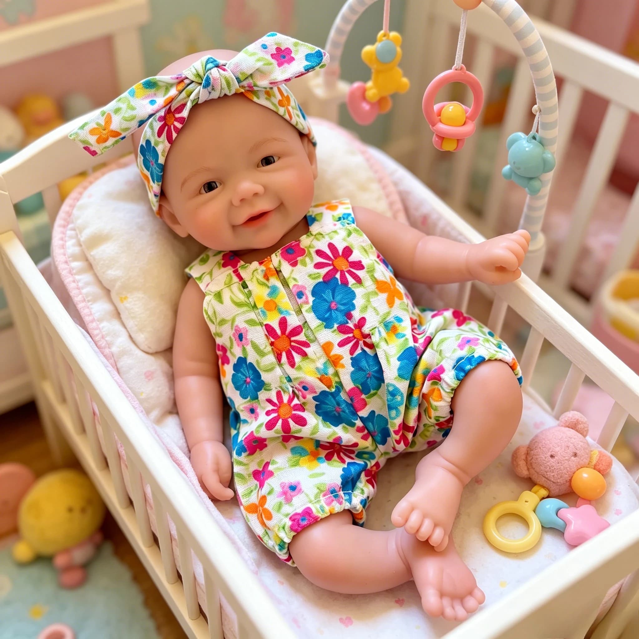 NPK 8inch Month Can Open Super Soft Solid Silcone Squishy Elastic Platitum Silicone Baby Doll Reborn Vivienne Girls Gift