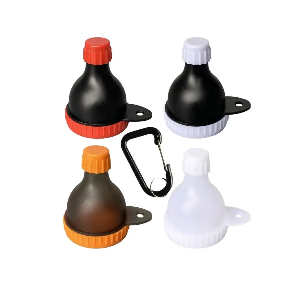 Flacone da 15g/50ml per Proteine in Polvere con Moschettone, Tappo Rinforzato, Contenitore per Medicinali a Prova di Perdite con Portachiavi, Porta Pillole da Viaggio