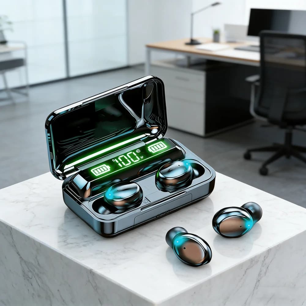 New Bluetooth TWS Headphones, High Loyalty Stereo 9D Sports Headphones, Wireless Touch Control, Waterproof