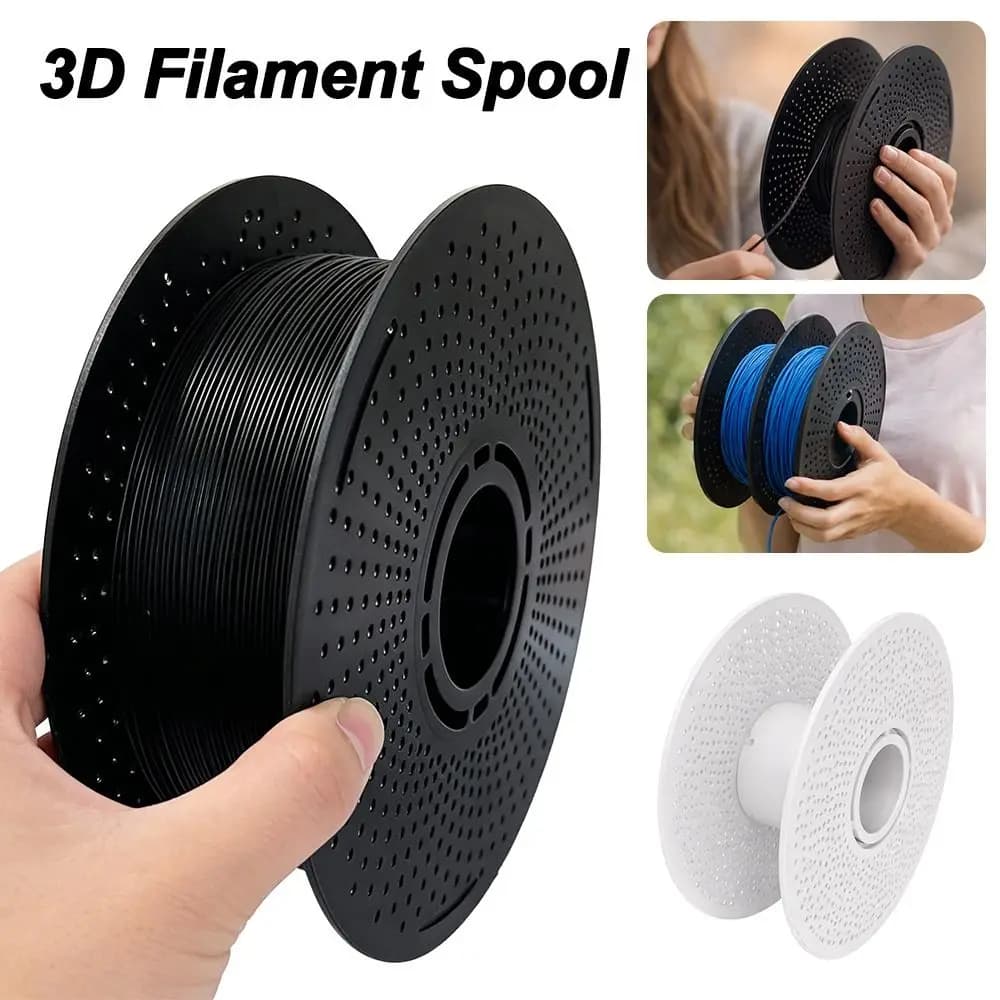 High Temp Resistant 3D Printer Filament Spool Easy Load Detachable Refill Roll Durable Empty Spool 3D Printing Accessories