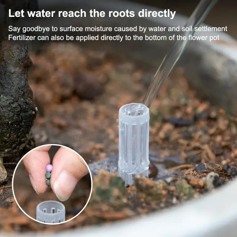 10Pcs Plant Aeration Tubes For Pots -Root Rot Prevention,Prevent Overwatering For Healthy Roots,Wet-dry Cycle.gardening Tools