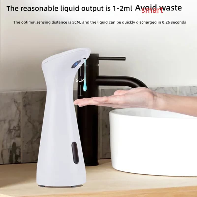 High Quality Waterproof For Kitchen Bathroom Washroom Handpiece Fully Automatic Sensor Soap Dispenser 200Ml