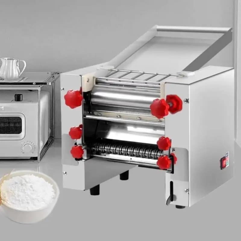 Macchina per fare noodle Ramen Macchina per pasta Macchina per pasta elettrica Rullo per pasta Pressa per tagliatelle con lama a doppio uso da 3/9 mm