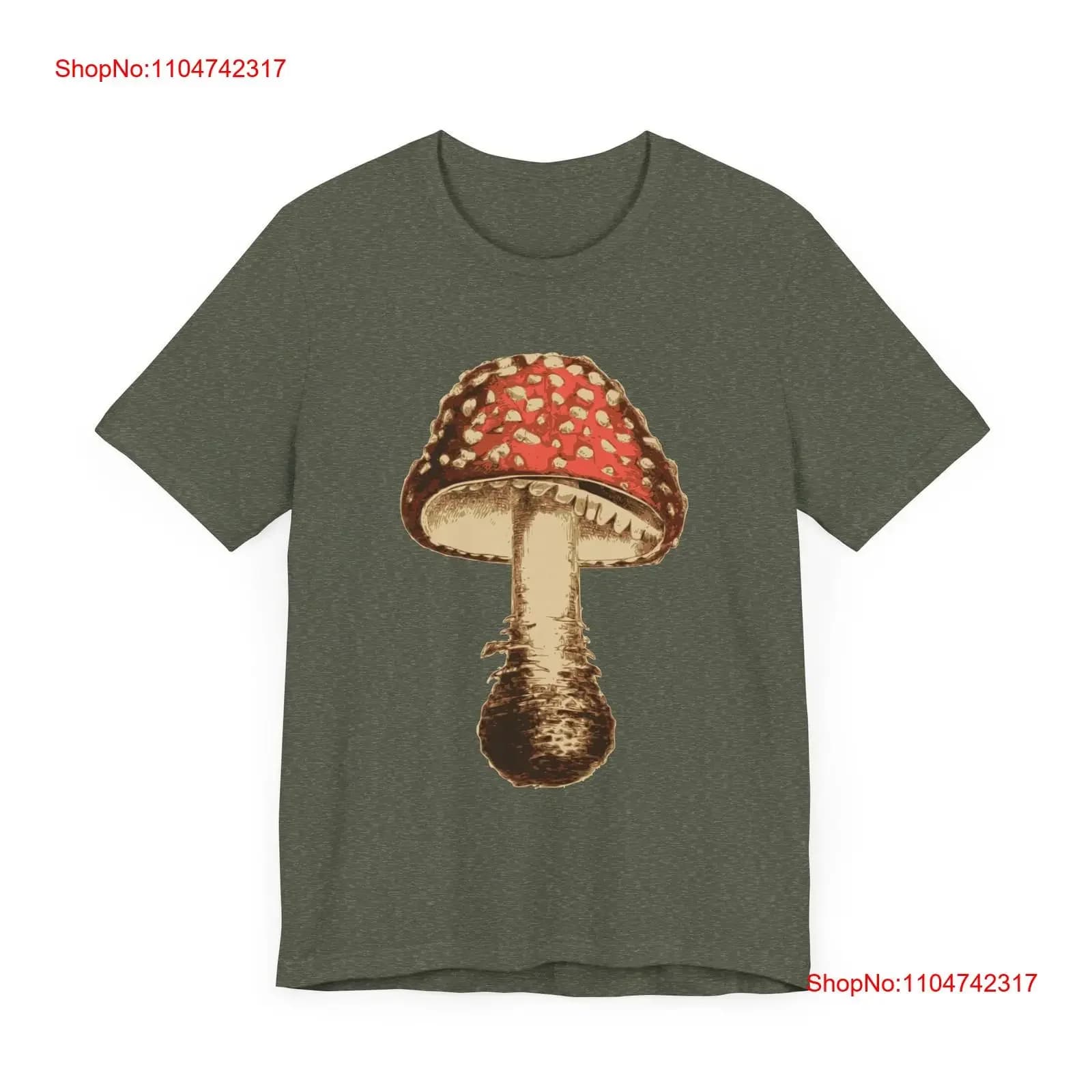 POP Culture Classics Shroom Jersey T Shirt vintage Washed Comfortable Slightly Stretched Top For Everyday Wear homme fashion