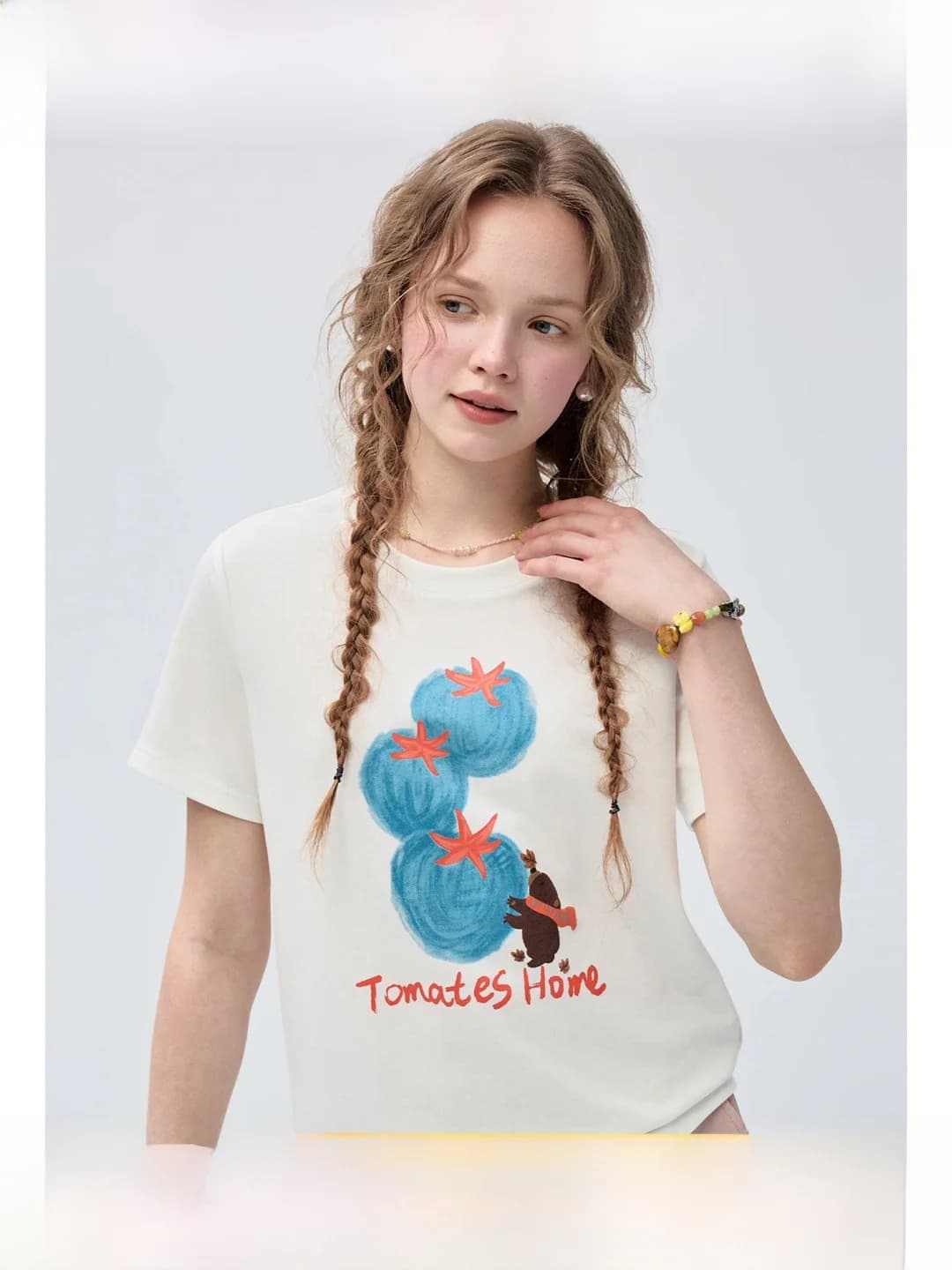 Large Size Women's T-shirt round Neck Short Sleeve Loose Fit Commute Print Casual Summer Top for plus Size Women