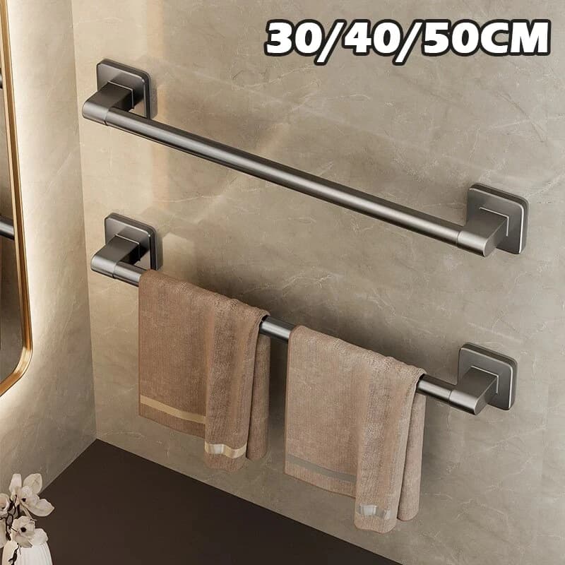 Portasciugamani a parete con ventosa Non perforata, portasciugamani da bagno, portasciugamani da bagno con barra orizzontale