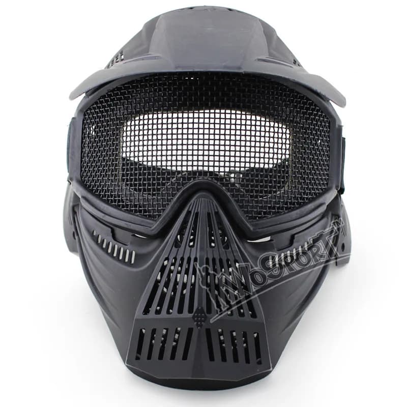 WOSRPOT Real CS Cycling mask on tactical field Series Full steel wire protection Large mask