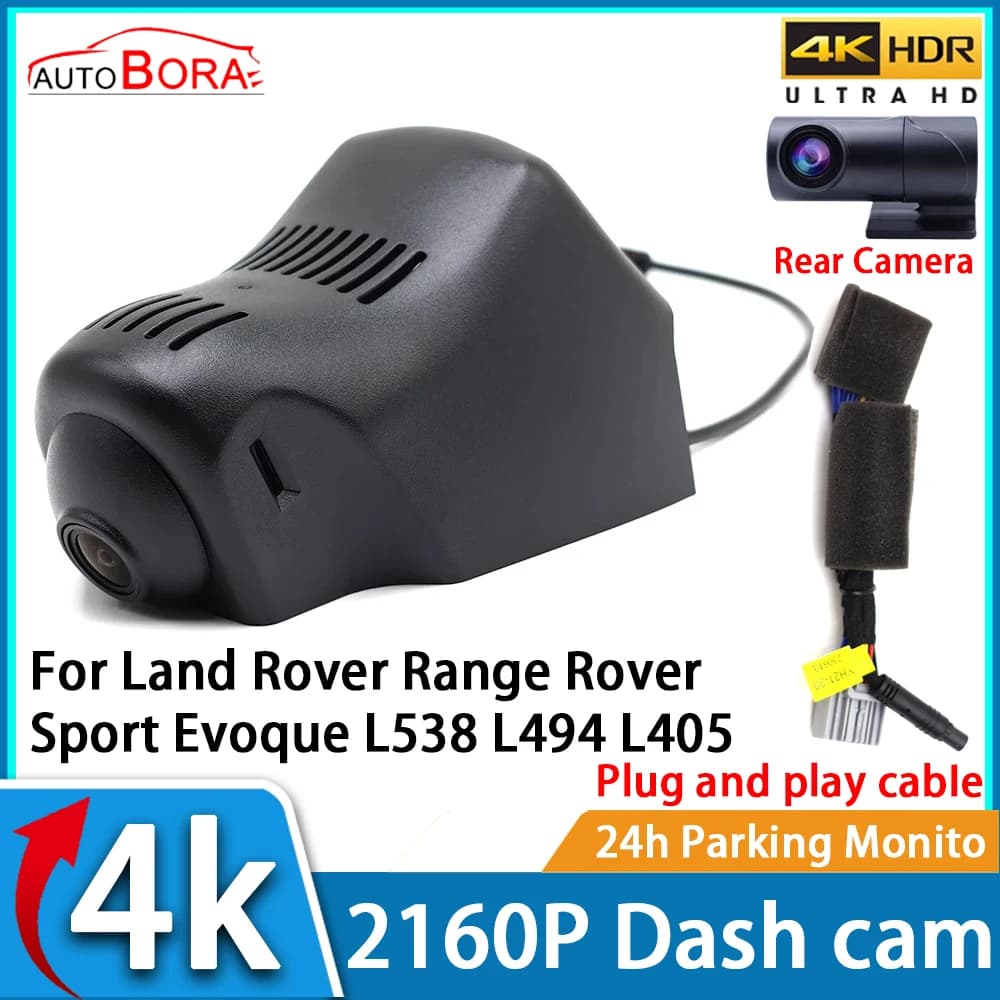 Video Recorder for Auto ZhuCamX with Night Vision UHD 4K 2160P DVR Dash Cam for Land Rover Range Rover Sport Evoque L538 L494 L405