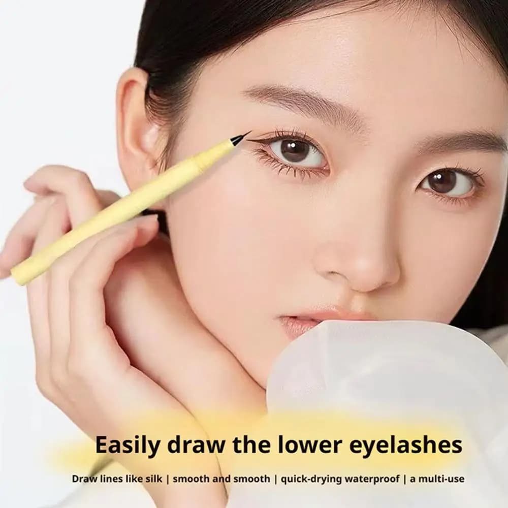 Penna per eyeliner liquido Eyeliner nudo Ombretto Stick sotto gli occhi Evidenziatore Contorno Illumina Matita baco da seta sdraiata a prova di sbavature