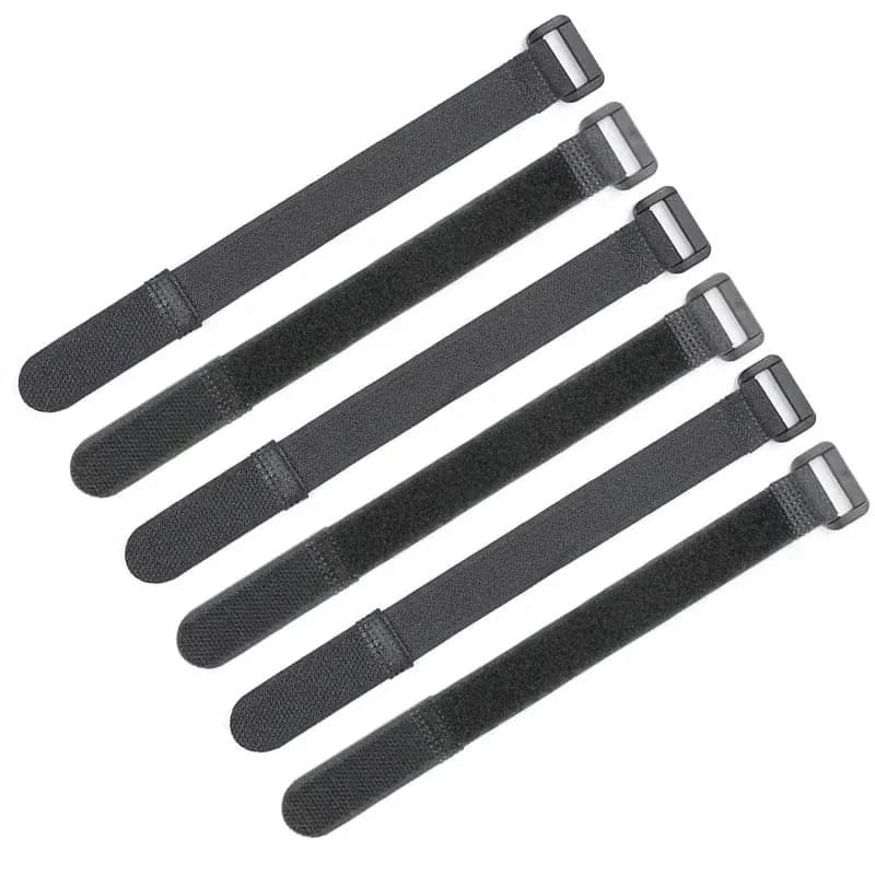 Cable Ties Reusable Self Adhesive Black Width 20mm Nylon Strap Reverse Buckle Line Wire Organizer Hook Loop Bundle Fastener