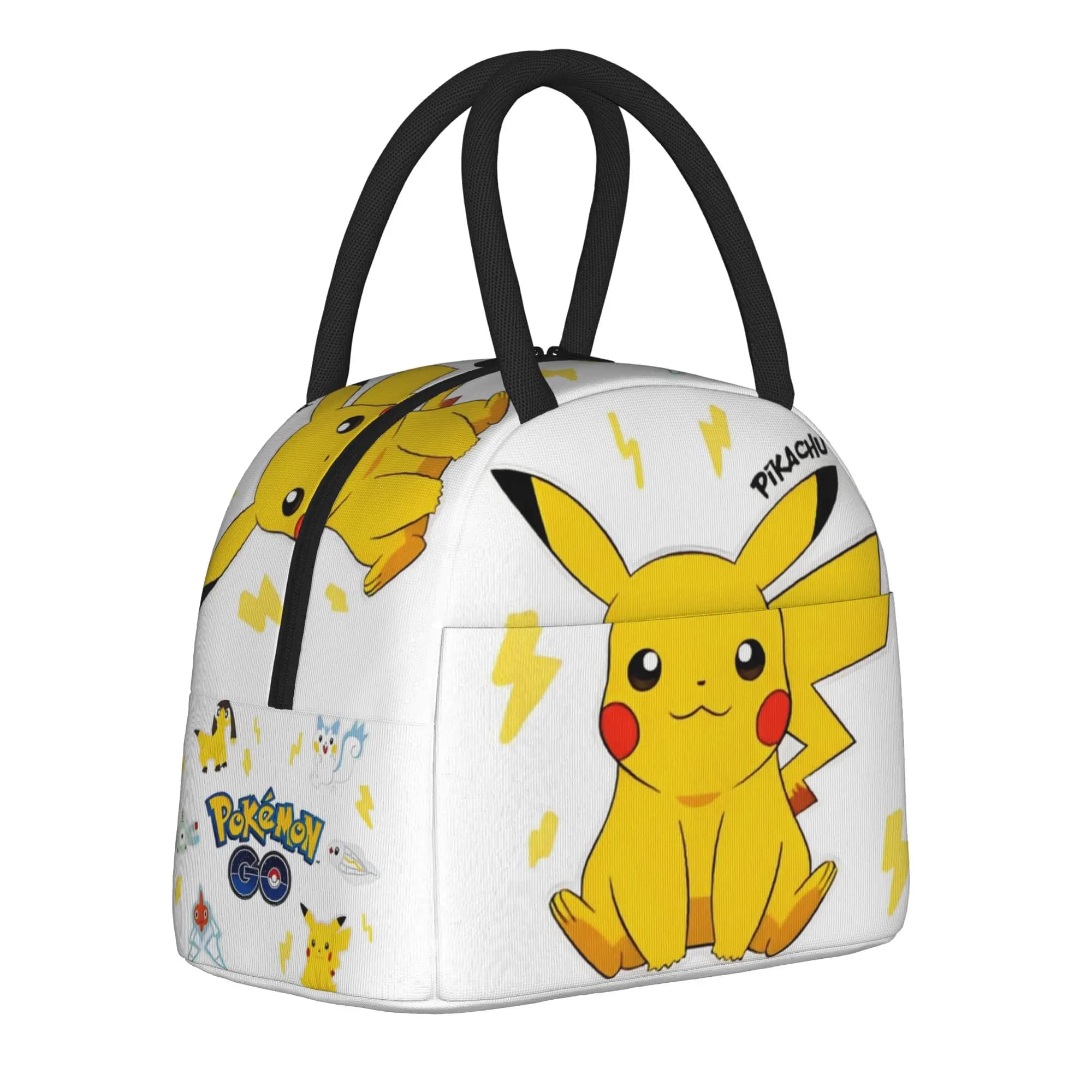 Borsa termica per il pranzo Pikachu Pokemon, borsa termica riutilizzabile, contenitore per il pranzo, borsa grande per il pranzo, borsa per alimenti, borsa da spiaggia, da viaggio