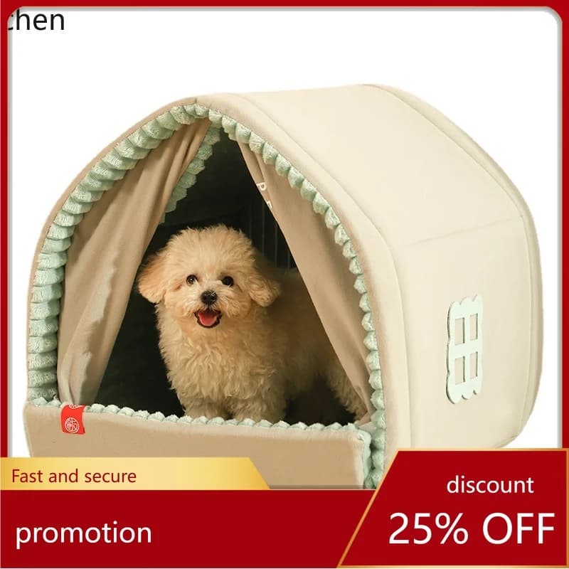 YFY Casetta per cani di piccola taglia chiusa Letto per cani da compagnia Tenda nido per gatti Quattro stagioni universale per interni