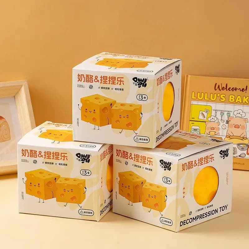 Nuovo Giocattolo Squishy a Forma di Formaggio Simulato 2026, Morbido Antistress da Spremere, Regalo per Bambini e Adulti, Giocattolo Sensoriale Antiansia