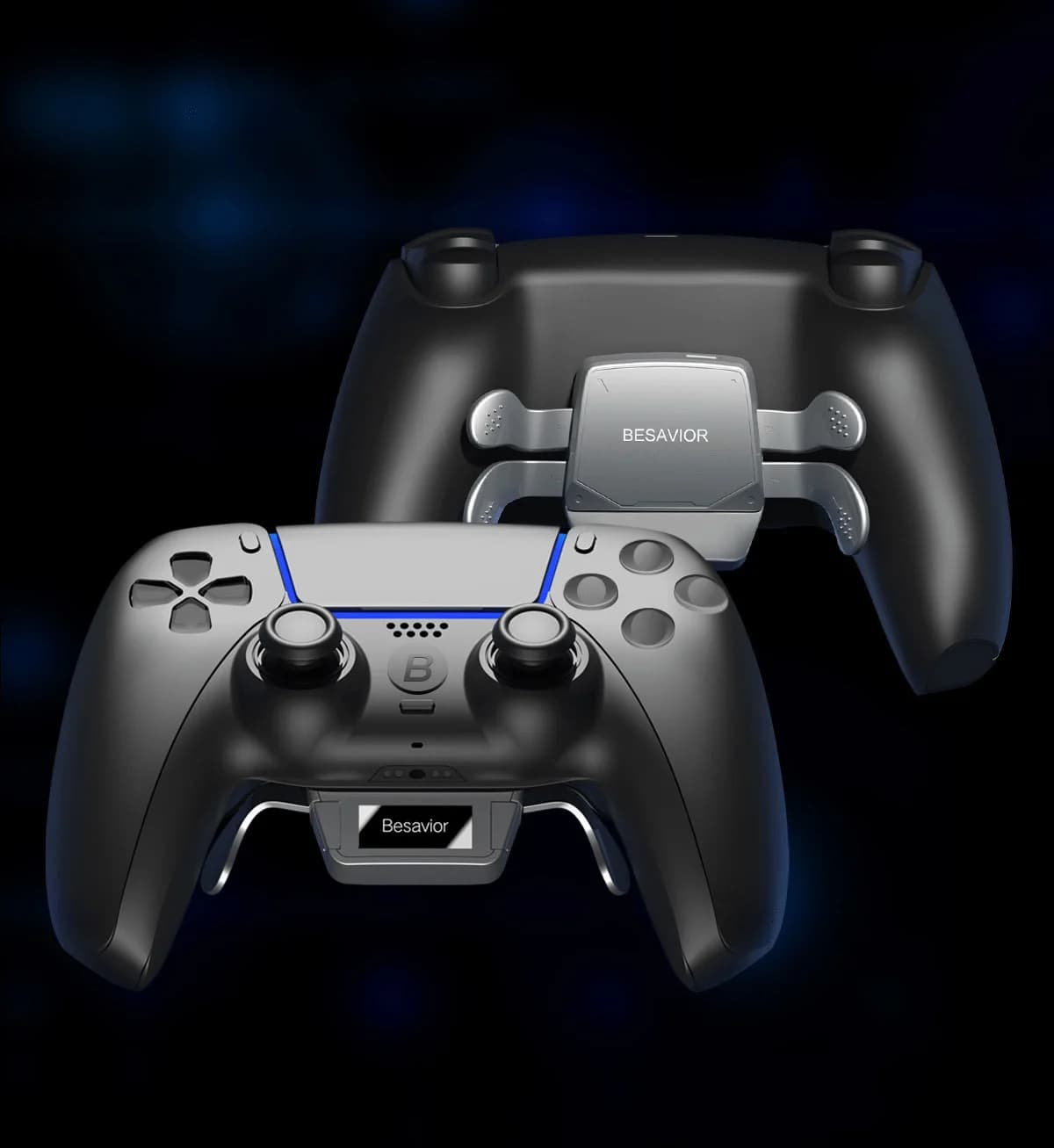 Pulsante posteriore meccanico Micro 4 per gamepad PS5 Elite BDM-020/30 con schermo OLED e guscio posteriore, kit fai da te per vari dispositivi di gioco