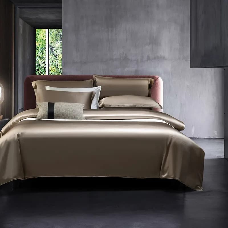 100% copripiumino in seta di gelso su entrambi i lati 22 Momme set biancheria da letto in seta naturale comodo copripiumino morbido 1 lenzuolo 2 federe
