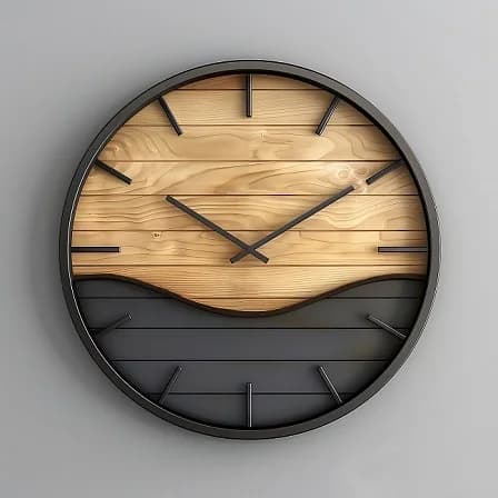 #58cm Large Modern Creative Iron Art Simple Design Bedroom Wall Hanging Clock Decoration Watch Wholesale Dropshipping DDP