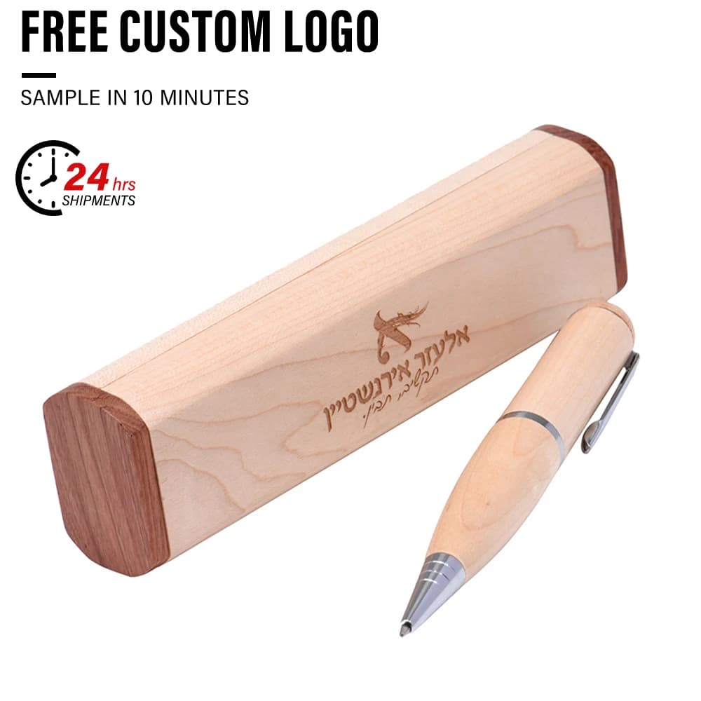 Chiavetta USB con logo personalizzato gratuito 128 GB Penna USB in legno 64 GB Memory Stick regalo creativo 32 GB con scatola Pen Drive 16 GB Chiavetta USB 8 GB