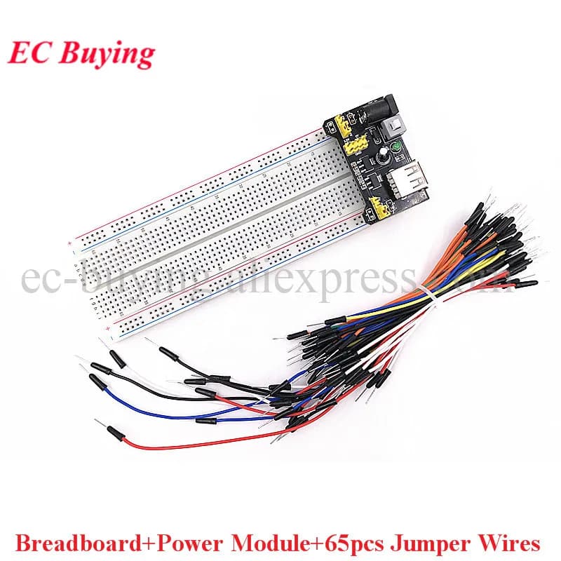 MB-102 MB102 Breadboard 400 830 Points Without Welding PCB Bread Board Test Develop FAI DA TE for SYB-830 arduino laboratory