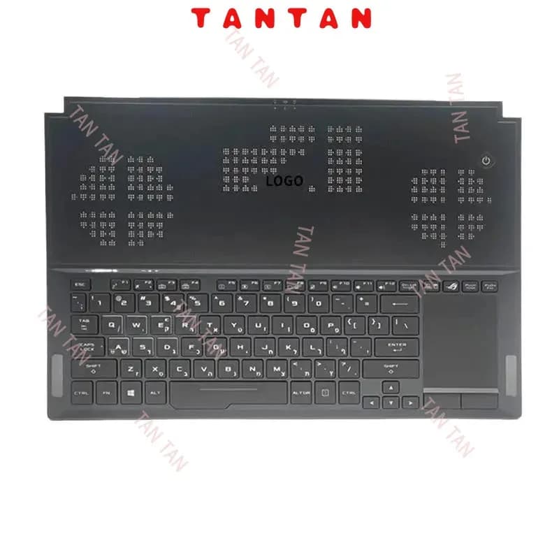 Nuovo WAF per Asus ROG Zephyrus GX501 GX501V GX501VI GX501VIK; Accessori di Ricambio per Laptop, Poggiapolsi/Tastiera con LOGO TAN