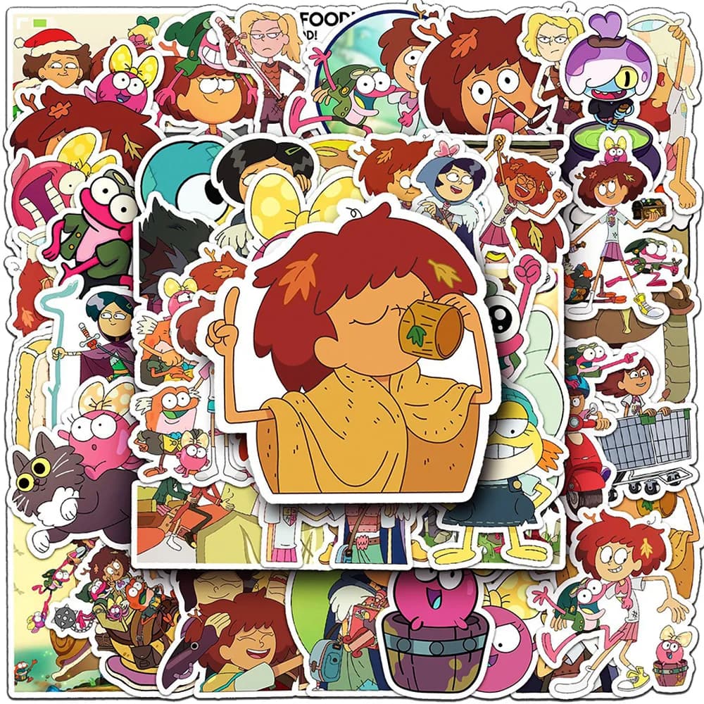 10/30/50pcs Funny Disney Anime Amphibia Stickers Decals DIY Skateboard Phone Luggage Helmet Waterproof Cute Cartoon Sticker Toys