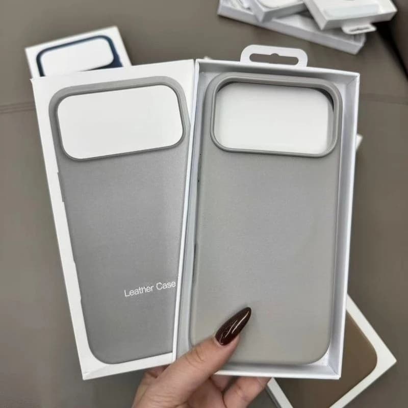 Top Business Official 1:1 for Magsafe Leather Case for IPhone 17 Pro Max Air 16 17 E 15+ 14 13 Magnetic Wireless Charging Cover