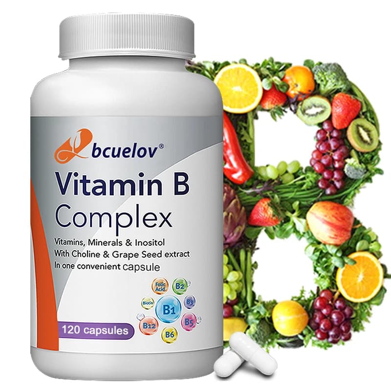 Vitamin B12 Capsules - Supports Energy Metabolism, Love, Heart, Nervous System, Food Supplement, Non-GMO