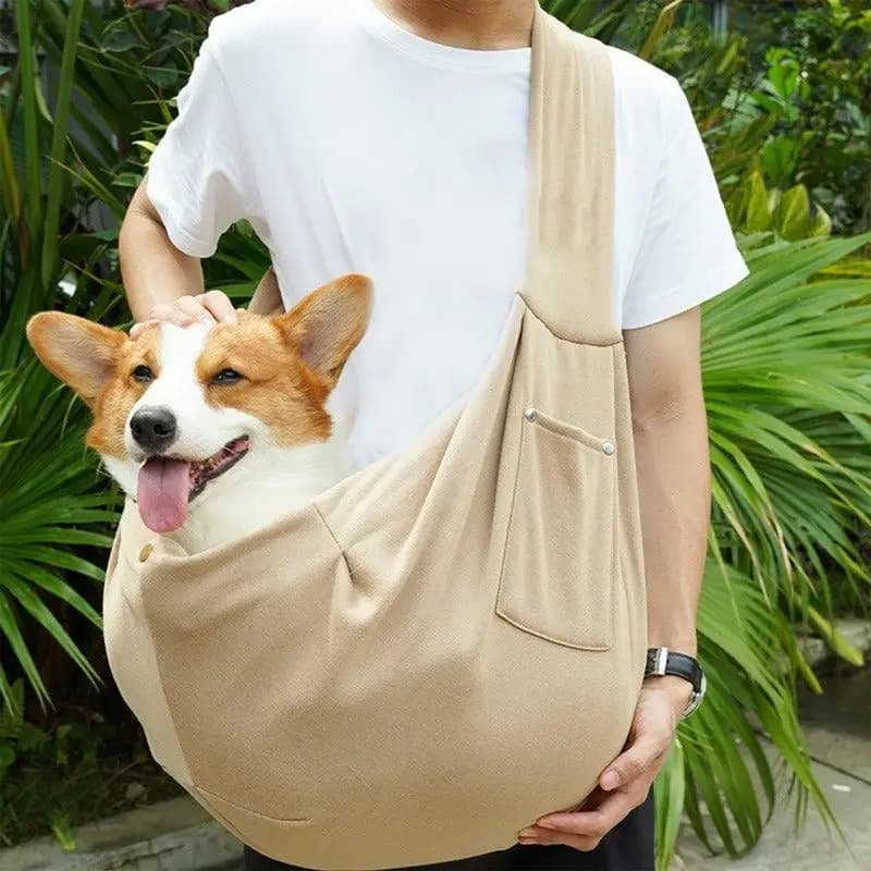 Marsupio per gatti Borsa da trasporto reversibile per gatti Borsa per cani per animali domestici Borsa per petto per cuccioli Tracolla per trasporto cuccioli con tasca per