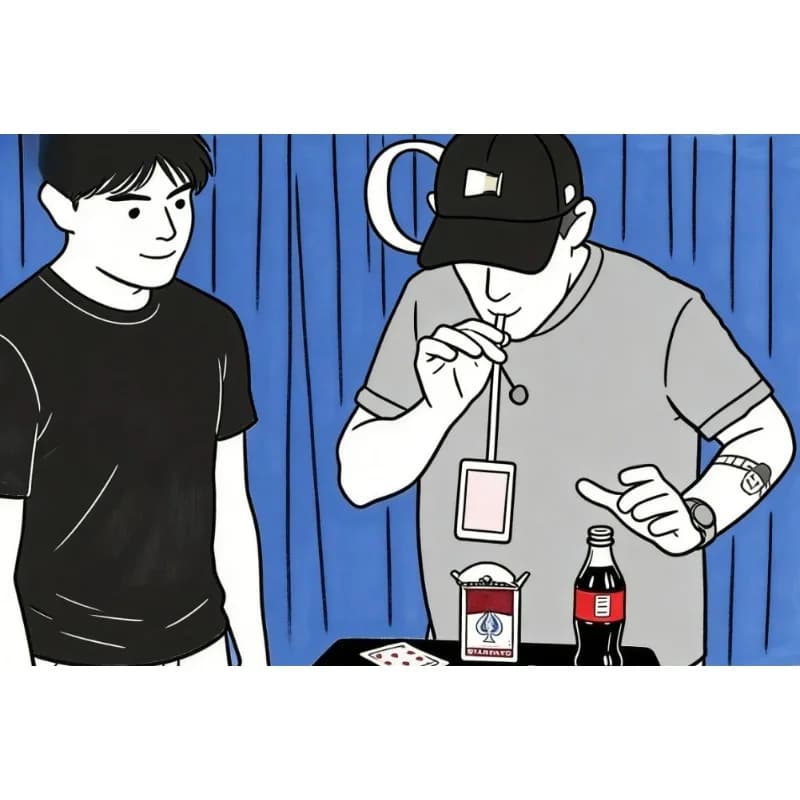 Trucco Magico Professionale Rising Card Sip di Gustavo R, Accessori per Magia da Vicino, Illusioni, Oggetti di Scena per Street Magic, Bar, Commedia, Magia per Maghi