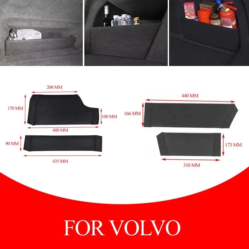 Portaoggetti per bagagliaio di un'auto, staffa divisoria per Volvo XC40 XC60 V60 S60 XC90 S90, organizer per bagagli, accessori
