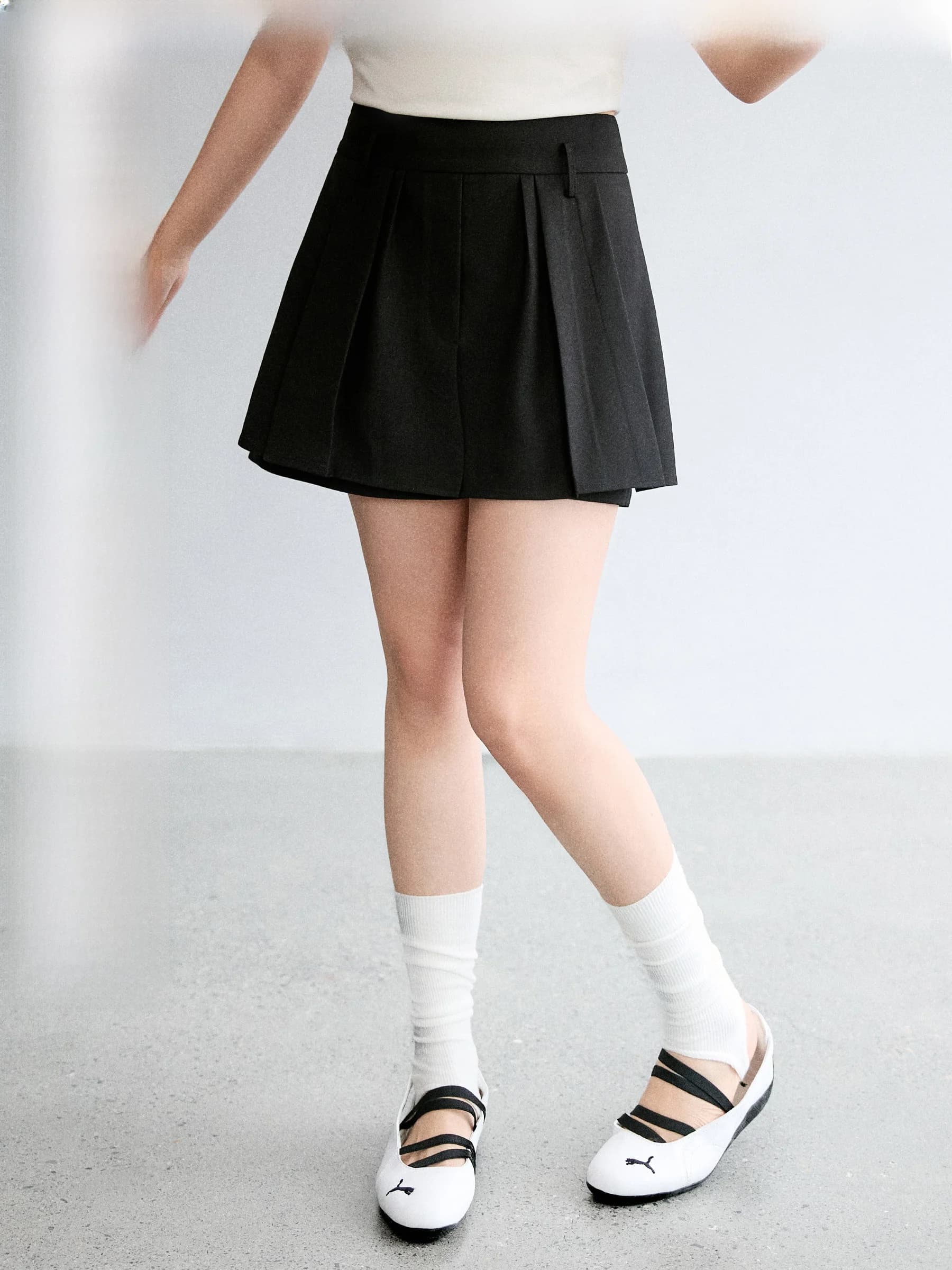 Gonna a pieghe a trapezio taglie forti, versatile per il commuting, per donne curvy, Jiu Lu Studio "With Star Sleep"