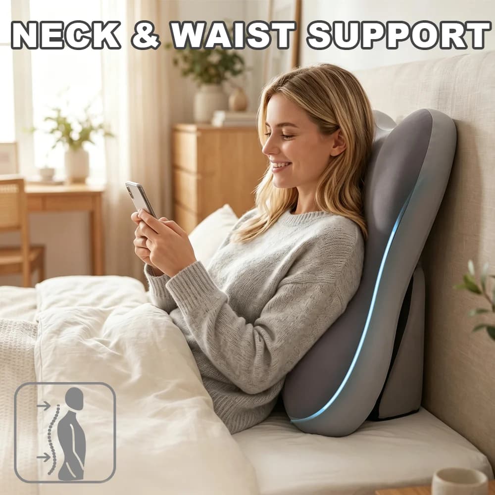 Cuscino Regolabile per Schienale del Letto - Cuscino Ergonomico in Memory Foam con Supporto per Gambe, Adatto per Schiena, Lettura, Cuscino a Cuneo per Letto
