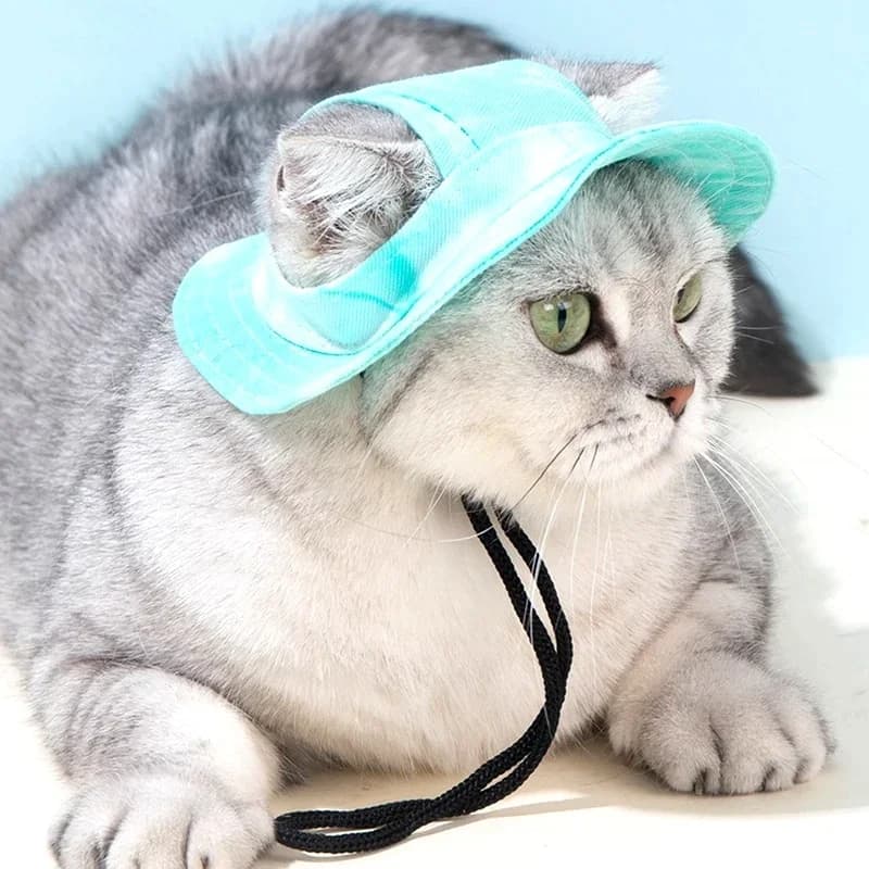 Pet Dog Cat Cap Breathable Sunhat Cotton Fisherman Hat For Small Medium Large Dogs Cats Caps Pet Products
