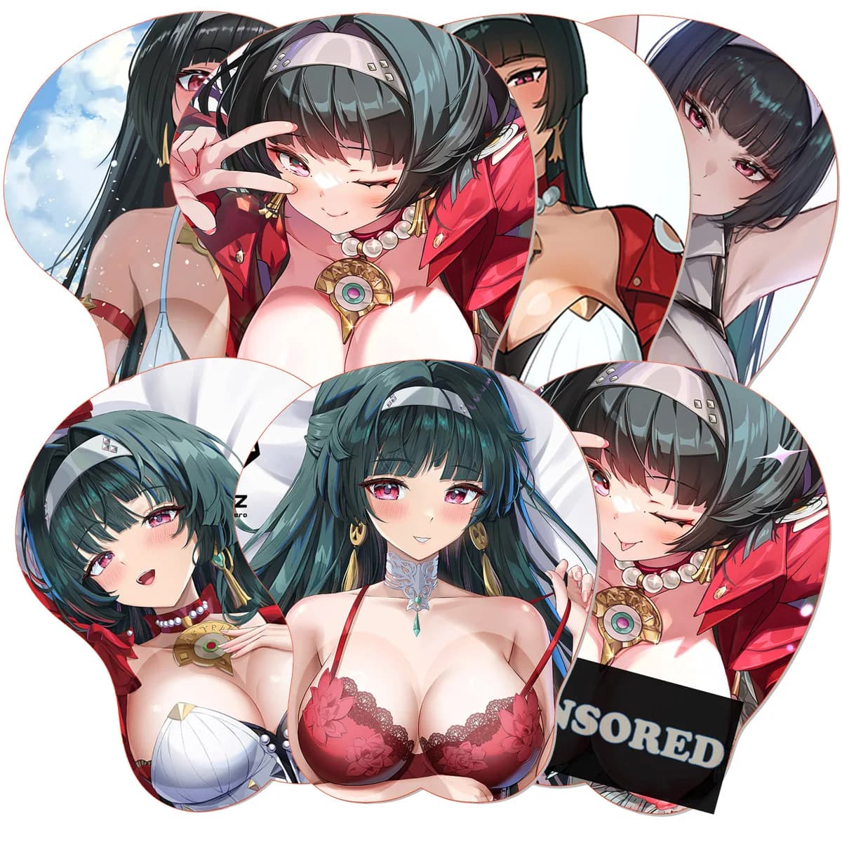Tappetino per mouse Astra Yao OPPAI Z_Zenless Z_Zone Z_Zero Tappetino per mouse Anime Silicone 3D Boob Poggiapolsi Tappetino per mouse ZZZERO Hentai Tappetino per mouse