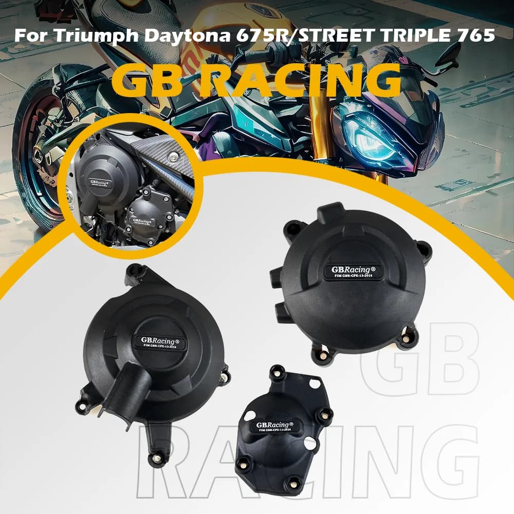 Custodia protettiva per copertura motore moto per custodia GBRacing per Triumph Daytona 675R 2013-2016 e STREET TRIPLE 765 2017-2025