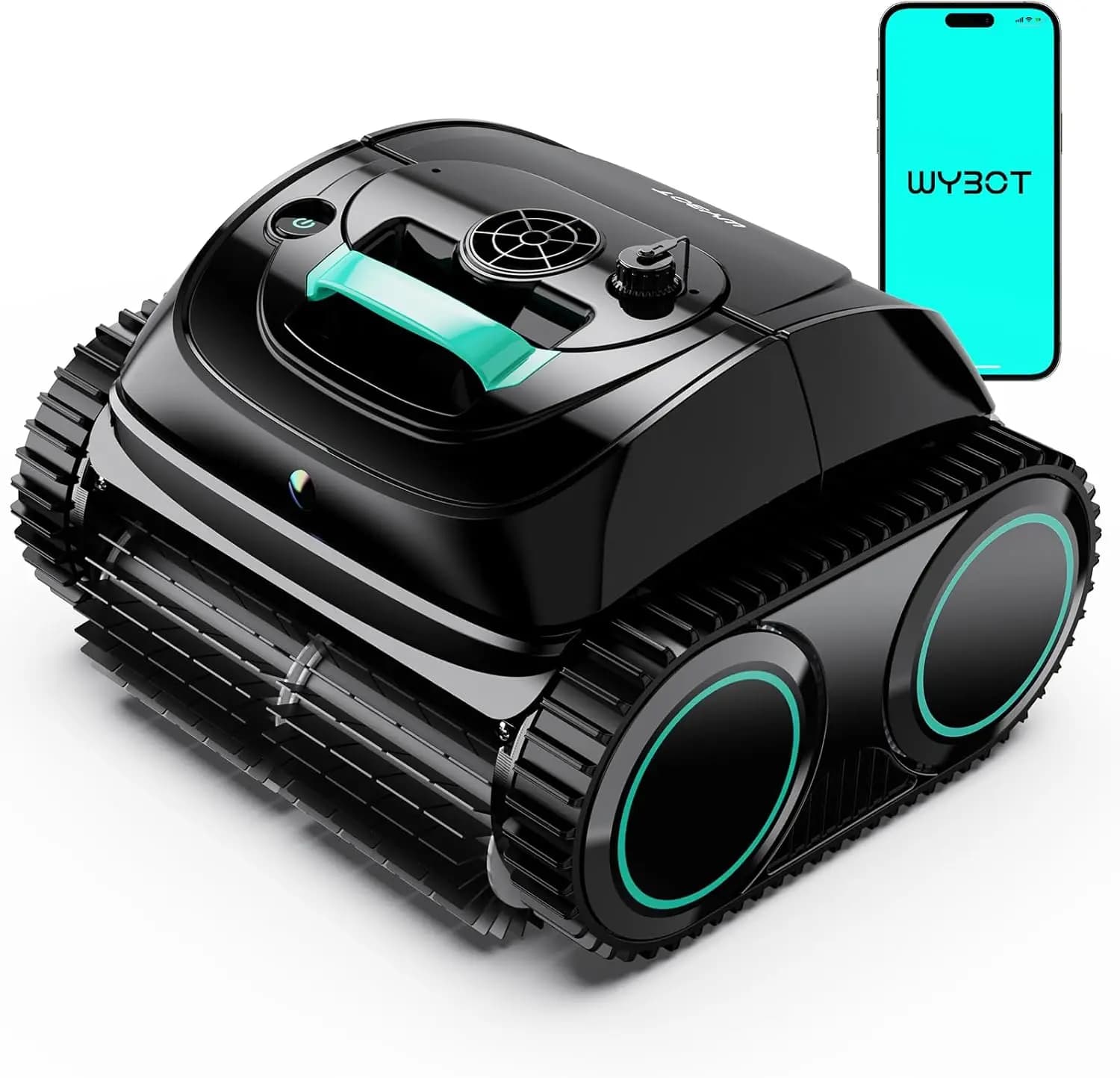 Robot Aspiratore Piscina Senza Fili C1 2026 Aggiornato per Piscine Interrate e Fuori Terra - Pulitore 4 in 1 per Pareti e Linea d'Acqua