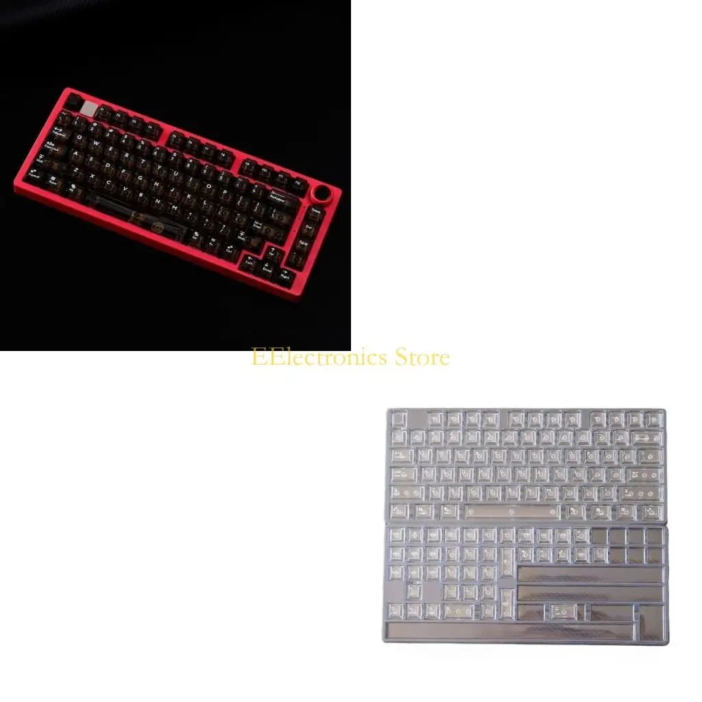 B03C Tastiere meccaniche KeyCaps 114Keys Full trasparenti Altezza originale Keycap