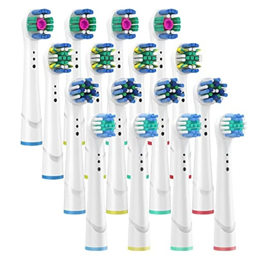 Replacement Brush Heads for Oral B Compatible Electric Toothbrush Heads, Including 4 Precision, 4 Floss, 4 Cross and 4 Whitenin