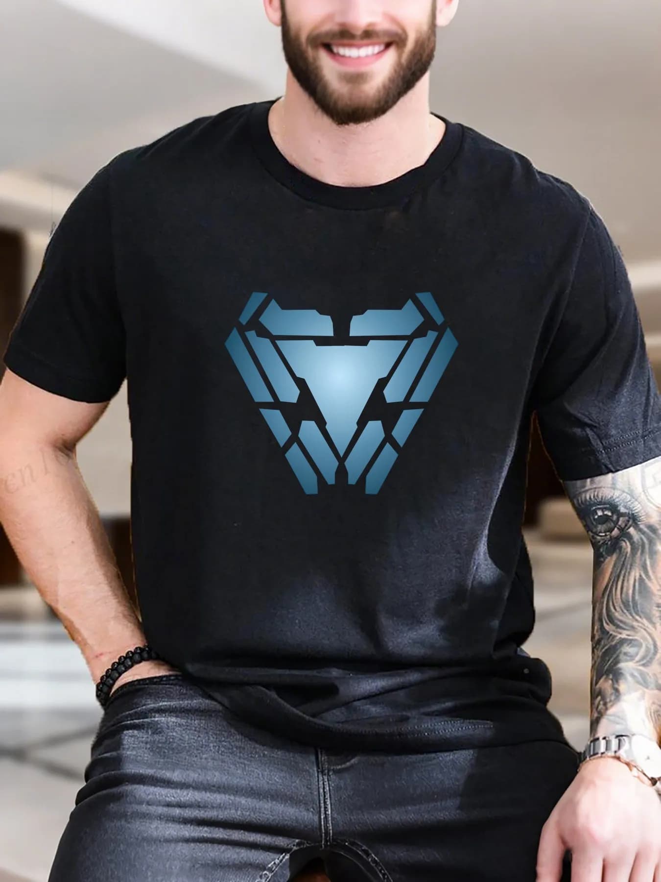 T-shirt da uomo alla moda divertente vintage di vendita calda dei pesi massimi dell'arco di nuovo arrivo