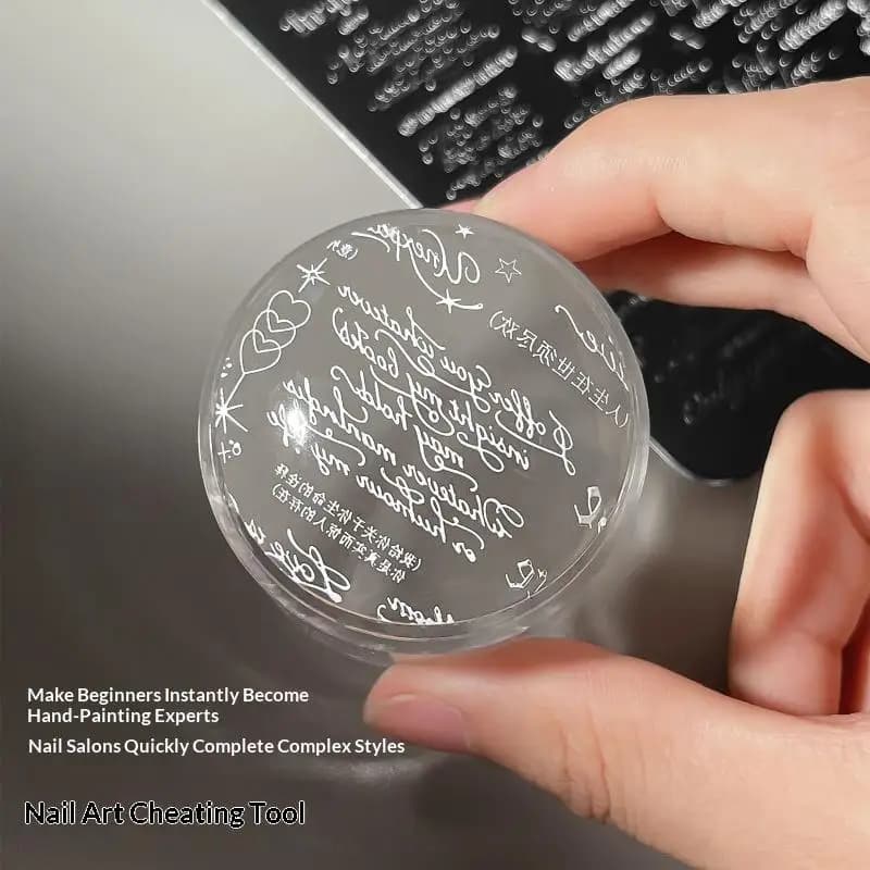 English Alphabet Flower Nail Stamping Plates Stainless Steel Nail Art Stamper Stencil Stamper Manicure Tools