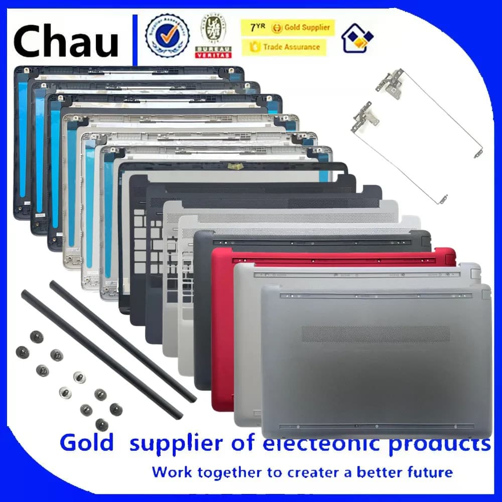 Nuovo Per Chau 15-DW 15S-DU DY DR 250 255 G8 TPN-C139 LCD Del Computer Portatile Della Copertura Posteriore/Lunetta Anteriore/Palmrest/Inferiore/Cerniera/coperchio cerniera